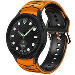 สายรัดนาฬิกาซิลิโคนลายโค้ง สำหรับ Samsung Galaxy Watch 6 Classic 43mm, สำหรับ Samsung Galaxy watch 5 Pro Golf Edition, สำหรับ Samsung Galaxy watch 5 Golf Edition
