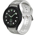 สายรัดนาฬิกาซิลิโคนลายโค้ง สำหรับ Samsung Galaxy Watch 6 Classic 43mm, สำหรับ Samsung Galaxy watch 5 Pro Golf Edition, สำหรับ Samsung Galaxy watch 5 Golf Edition