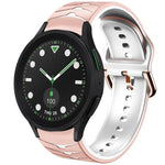 สายรัดนาฬิกาซิลิโคนลายโค้ง สำหรับ Samsung Galaxy Watch 6 Classic 43mm, สำหรับ Samsung Galaxy watch 5 Pro Golf Edition, สำหรับ Samsung Galaxy watch 5 Golf Edition