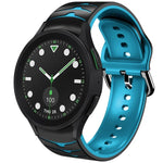 สายรัดนาฬิกาซิลิโคนลายโค้ง สำหรับ Samsung Galaxy Watch 6 Classic 43mm, สำหรับ Samsung Galaxy watch 5 Pro Golf Edition, สำหรับ Samsung Galaxy watch 5 Golf Edition