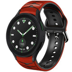 สายรัดนาฬิกาซิลิโคนลายโค้ง สำหรับ Samsung Galaxy Watch 6 Classic 43mm, สำหรับ Samsung Galaxy watch 5 Pro Golf Edition, สำหรับ Samsung Galaxy watch 5 Golf Edition