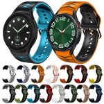 สายรัดนาฬิกาซิลิโคนลายโค้ง สำหรับ Samsung Galaxy Watch 6 Classic 43mm, สำหรับ Samsung Galaxy watch 5 Pro Golf Edition, สำหรับ Samsung Galaxy watch 5 Golf Edition