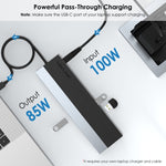 Wavlink UMD08 อะแดปเตอร์ HUB Type-C 12 in 1 พร้อม DisplayPort สำหรับจอแสดงผลสามจอ รุ่น UMD08