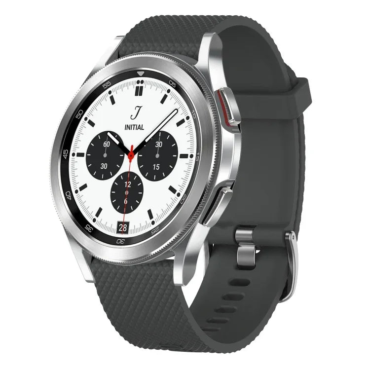 สายรัดนาฬิกาซิลิโคนลายเพชรขนาด 20mm, สำหรับ Samsung Galaxy Watch 4 Classic 42mm, สำหรับ Samsung Galaxy Watch Active 2 44mm, สำหรับ Samsung Galaxy Watch Active 2 40mm, สำหรับ Samsung Galaxy Watch 42mm