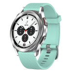 สายรัดนาฬิกาซิลิโคนลายเพชรขนาด 20mm, สำหรับ Samsung Galaxy Watch 4 Classic 42mm, สำหรับ Samsung Galaxy Watch Active 2 44mm, สำหรับ Samsung Galaxy Watch Active 2 40mm, สำหรับ Samsung Galaxy Watch 42mm