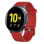 สายรัดนาฬิกาซิลิโคนลายเพชรขนาด 20mm, สำหรับ Samsung Galaxy Watch 4 Classic 42mm, สำหรับ Samsung Galaxy Watch Active 2 44mm, สำหรับ Samsung Galaxy Watch Active 2 40mm, สำหรับ Samsung Galaxy Watch 42mm