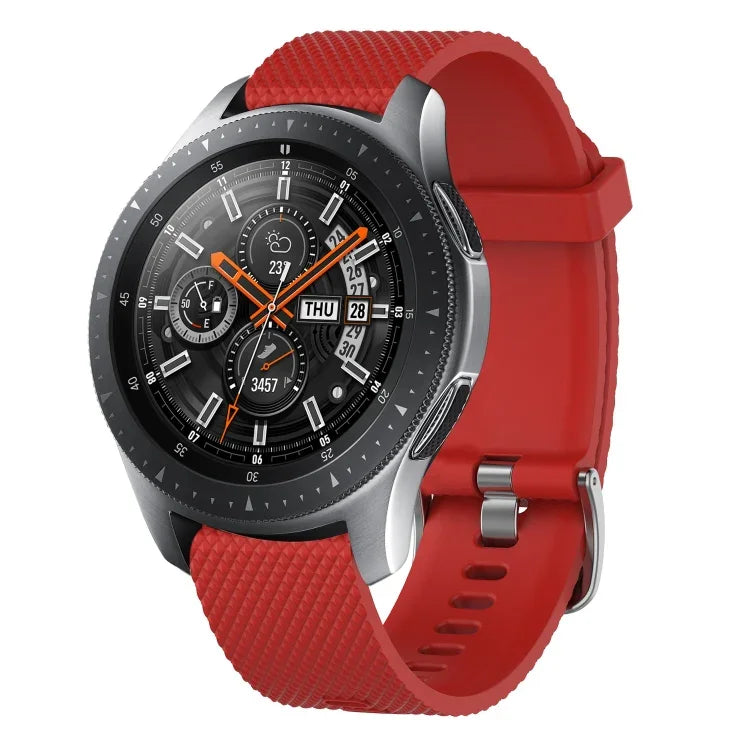สายรัดนาฬิกาซิลิโคนลายเพชรขนาด 20mm, สำหรับ Samsung Galaxy Watch 4 Classic 42mm, สำหรับ Samsung Galaxy Watch Active 2 44mm, สำหรับ Samsung Galaxy Watch Active 2 40mm, สำหรับ Samsung Galaxy Watch 42mm