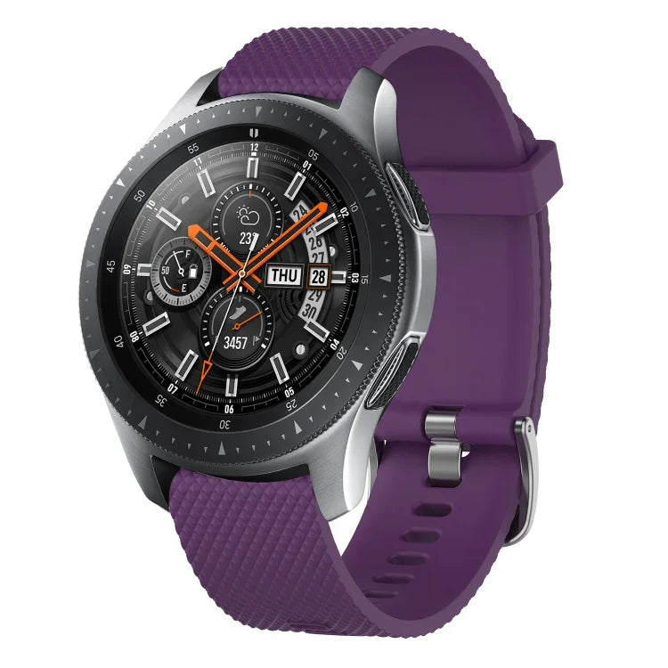 สายรัดนาฬิกาซิลิโคนลายเพชรขนาด 20mm, สำหรับ Samsung Galaxy Watch 4 Classic 42mm, สำหรับ Samsung Galaxy Watch Active 2 44mm, สำหรับ Samsung Galaxy Watch Active 2 40mm, สำหรับ Samsung Galaxy Watch 42mm