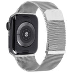 สายรัดนาฬิกาตาข่ายเหล็กแม่เหล็กคู่มิลาน สำหรับ Apple Watch 7 45mm, สำหรับ Apple Watch SE 40mm, สำหรับ Apple Watch SE 44mm, สำหรับ Apple Watch 6 40mm, สำหรับ Apple Watch 6 44mm, สำหรับ Apple Watch 5 44mm
