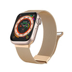 สายรัดนาฬิกาตาข่ายเหล็กแม่เหล็กคู่มิลาน สำหรับ Apple Watch 7 45mm, สำหรับ Apple Watch SE 40mm, สำหรับ Apple Watch SE 44mm, สำหรับ Apple Watch 6 40mm, สำหรับ Apple Watch 6 44mm, สำหรับ Apple Watch 5 44mm