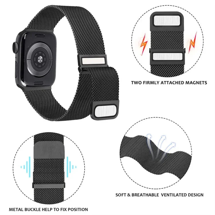 สายตาข่ายเหล็กแม่เหล็กคู่ Milan สำหรับ Apple Watch 2 38 มม., สำหรับ Apple Watch 42 มม., สำหรับ Apple Watch 38 มม.