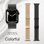 สายรัดนาฬิกาตาข่ายเหล็กแม่เหล็กคู่มิลาน สำหรับ Apple Watch 7 45mm, สำหรับ Apple Watch SE 40mm, สำหรับ Apple Watch SE 44mm, สำหรับ Apple Watch 6 40mm, สำหรับ Apple Watch 6 44mm, สำหรับ Apple Watch 5 44mm