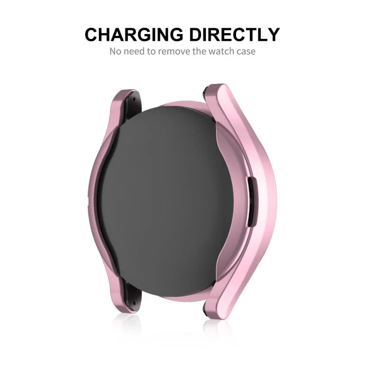 เคส TPU นุ่มชุบไฟฟ้า ENKAY Hat-Prince + ฟิล์มกระจก 9H หนา 0.2 มม. สำหรับ Samsung Galaxy Watch6 Classic 47mm, สำหรับ Samsung Galaxy Watch6 Classic 43mm