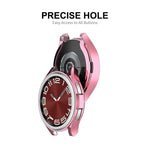 เคส TPU นุ่มชุบไฟฟ้า ENKAY Hat-Prince + ฟิล์มกระจก 9H หนา 0.2 มม. สำหรับ Samsung Galaxy Watch6 Classic 47mm, สำหรับ Samsung Galaxy Watch6 Classic 43mm