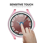 เคส TPU นุ่มชุบไฟฟ้า ENKAY Hat-Prince + ฟิล์มกระจก 9H หนา 0.2 มม. สำหรับ Samsung Galaxy Watch6 Classic 47mm, สำหรับ Samsung Galaxy Watch6 Classic 43mm