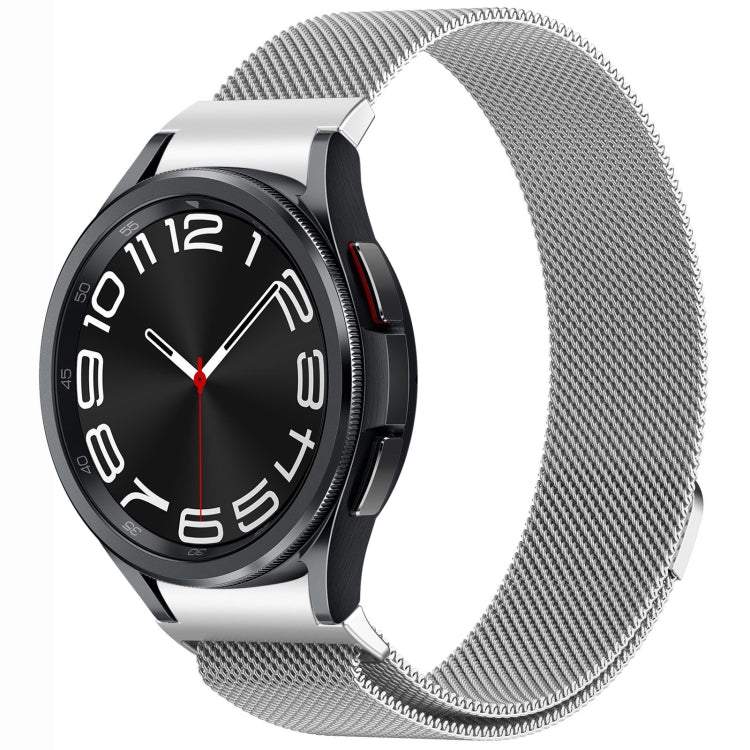 สายรัดนาฬิกา Button Style Milan Magnetic Metal สำหรับ Samsung Galaxy Watch 6 Classic, สำหรับ Samsung Galaxy Watch5 / 5 Pro, สำหรับ Samsung Galaxy Watch4 / 4 Classic 46mm, สำหรับ Samsung Galaxy Watch3 41mm