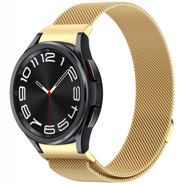 สายรัดนาฬิกา Button Style Milan Magnetic Metal สำหรับ Samsung Galaxy Watch 6 Classic, สำหรับ Samsung Galaxy Watch5 / 5 Pro, สำหรับ Samsung Galaxy Watch4 / 4 Classic 46mm, สำหรับ Samsung Galaxy Watch3 41mm
