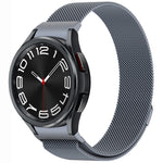 สายรัดนาฬิกา Button Style Milan Magnetic Metal สำหรับ Samsung Galaxy Watch 6 Classic, สำหรับ Samsung Galaxy Watch5 / 5 Pro, สำหรับ Samsung Galaxy Watch4 / 4 Classic 46mm, สำหรับ Samsung Galaxy Watch3 41mm