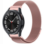 สายรัดนาฬิกา Button Style Milan Magnetic Metal สำหรับ Samsung Galaxy Watch 6 Classic, สำหรับ Samsung Galaxy Watch5 / 5 Pro, สำหรับ Samsung Galaxy Watch4 / 4 Classic 46mm, สำหรับ Samsung Galaxy Watch3 41mm