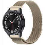 สายรัดนาฬิกา Button Style Milan Magnetic Metal สำหรับ Samsung Galaxy Watch 6 Classic, สำหรับ Samsung Galaxy Watch5 / 5 Pro, สำหรับ Samsung Galaxy Watch4 / 4 Classic 46mm, สำหรับ Samsung Galaxy Watch3 41mm