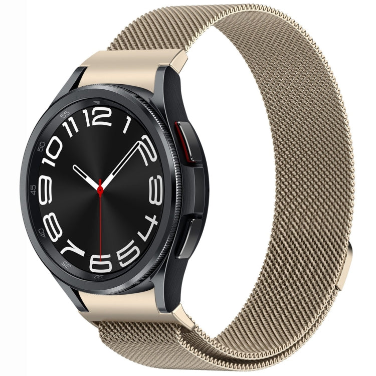สายรัดนาฬิกา Button Style Milan Magnetic Metal สำหรับ Samsung Galaxy Watch 6 Classic, สำหรับ Samsung Galaxy Watch5 / 5 Pro, สำหรับ Samsung Galaxy Watch4 / 4 Classic 46mm, สำหรับ Samsung Galaxy Watch3 41mm