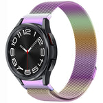 สายรัดนาฬิกา Button Style Milan Magnetic Metal สำหรับ Samsung Galaxy Watch 6 Classic, สำหรับ Samsung Galaxy Watch5 / 5 Pro, สำหรับ Samsung Galaxy Watch4 / 4 Classic 46mm, สำหรับ Samsung Galaxy Watch3 41mm