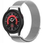 สายรัดนาฬิกา Button Style Milan Magnetic Metal สำหรับ Samsung Galaxy Watch 6 Classic, สำหรับ Samsung Galaxy Watch5 / 5 Pro, สำหรับ Samsung Galaxy Watch4 / 4 Classic 46mm, สำหรับ Samsung Galaxy Watch3 41mm