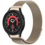 สายรัดนาฬิกา Button Style Milan Magnetic Metal สำหรับ Samsung Galaxy Watch 6 Classic, สำหรับ Samsung Galaxy Watch5 / 5 Pro, สำหรับ Samsung Galaxy Watch4 / 4 Classic 46mm, สำหรับ Samsung Galaxy Watch3 41mm