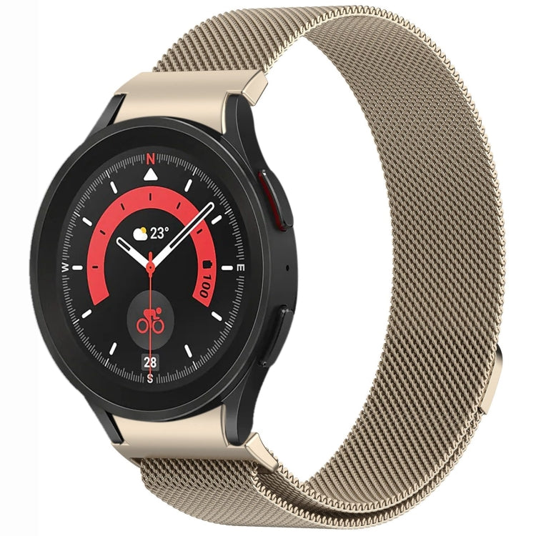 สายรัดนาฬิกา Button Style Milan Magnetic Metal สำหรับ Samsung Galaxy Watch 6 Classic, สำหรับ Samsung Galaxy Watch5 / 5 Pro, สำหรับ Samsung Galaxy Watch4 / 4 Classic 46mm, สำหรับ Samsung Galaxy Watch3 41mm