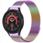 สายรัดนาฬิกา Button Style Milan Magnetic Metal สำหรับ Samsung Galaxy Watch 6 Classic, สำหรับ Samsung Galaxy Watch5 / 5 Pro, สำหรับ Samsung Galaxy Watch4 / 4 Classic 46mm, สำหรับ Samsung Galaxy Watch3 41mm
