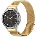 สายรัดนาฬิกา Button Style Milan Magnetic Metal สำหรับ Samsung Galaxy Watch 6 Classic, สำหรับ Samsung Galaxy Watch5 / 5 Pro, สำหรับ Samsung Galaxy Watch4 / 4 Classic 46mm, สำหรับ Samsung Galaxy Watch3 41mm