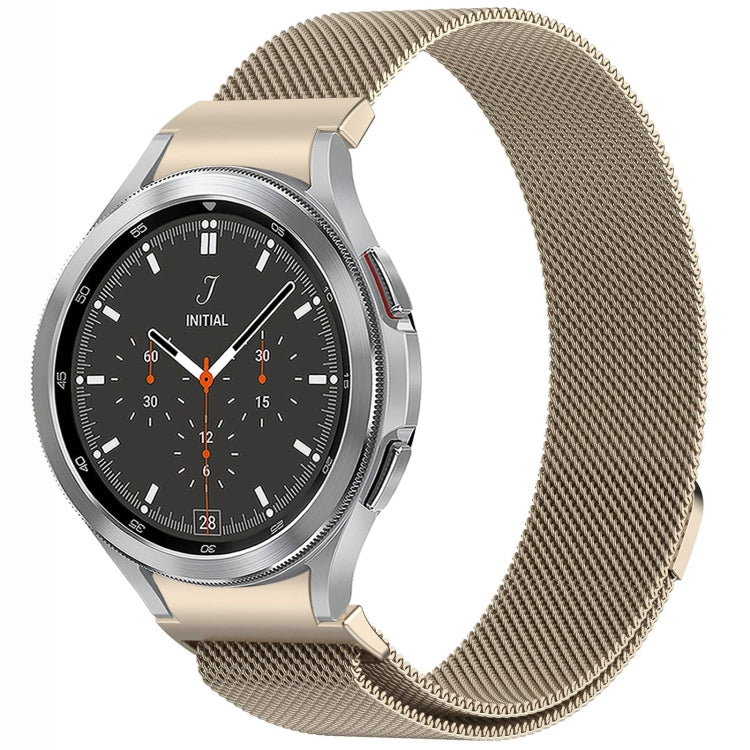 สายรัดนาฬิกา Button Style Milan Magnetic Metal สำหรับ Samsung Galaxy Watch 6 Classic, สำหรับ Samsung Galaxy Watch5 / 5 Pro, สำหรับ Samsung Galaxy Watch4 / 4 Classic 46mm, สำหรับ Samsung Galaxy Watch3 41mm