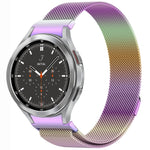 สายรัดนาฬิกา Button Style Milan Magnetic Metal สำหรับ Samsung Galaxy Watch 6 Classic, สำหรับ Samsung Galaxy Watch5 / 5 Pro, สำหรับ Samsung Galaxy Watch4 / 4 Classic 46mm, สำหรับ Samsung Galaxy Watch3 41mm