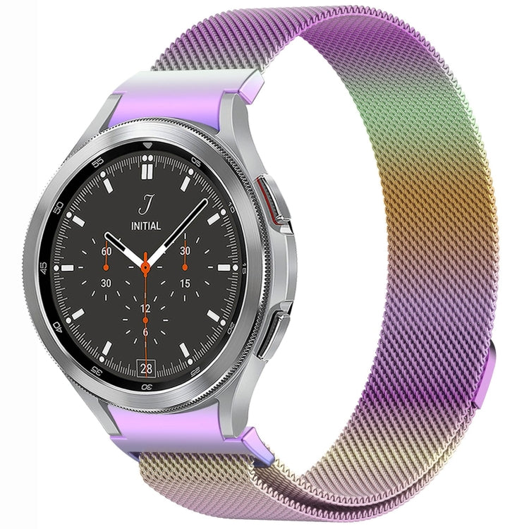 สายรัดนาฬิกา Button Style Milan Magnetic Metal สำหรับ Samsung Galaxy Watch 6 Classic, สำหรับ Samsung Galaxy Watch5 / 5 Pro, สำหรับ Samsung Galaxy Watch4 / 4 Classic 46mm, สำหรับ Samsung Galaxy Watch3 41mm