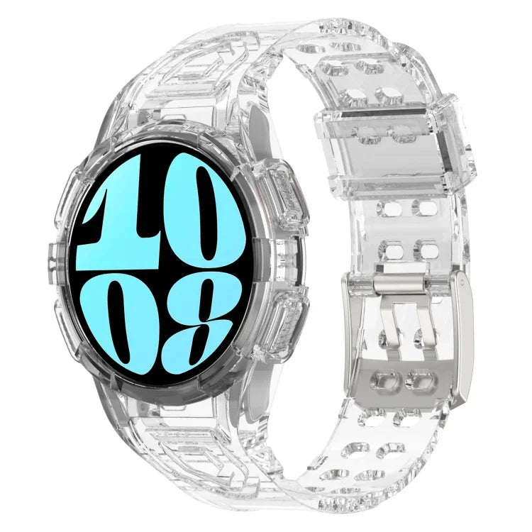 สายซิลิโคนแบบบูรณาการ TPU สำหรับ Samsung Galaxy Watch6 44mm, สำหรับ Samsung Galaxy Watch6 40mm