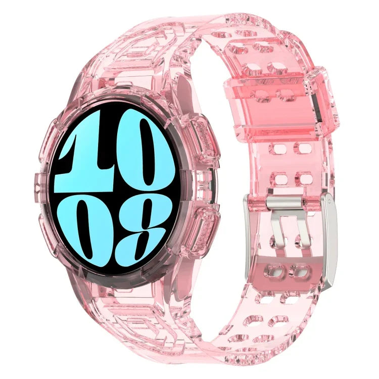 สายซิลิโคนแบบบูรณาการ TPU สำหรับ Samsung Galaxy Watch6 44mm, สำหรับ Samsung Galaxy Watch6 40mm