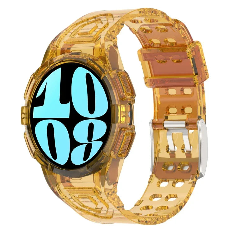 สายซิลิโคนแบบบูรณาการ TPU สำหรับ Samsung Galaxy Watch6 44mm, สำหรับ Samsung Galaxy Watch6 40mm