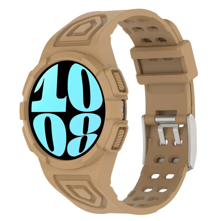 สายซิลิโคนแบบบูรณาการ TPU สำหรับ Samsung Galaxy Watch6 44mm, สำหรับ Samsung Galaxy Watch6 40mm