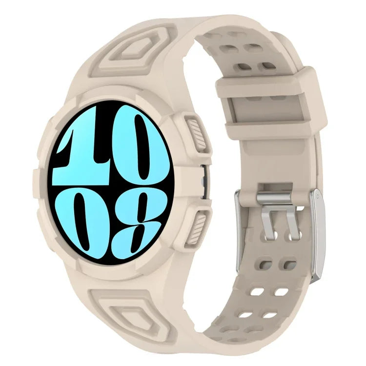 สายซิลิโคนแบบบูรณาการ TPU สำหรับ Samsung Galaxy Watch6 44mm, สำหรับ Samsung Galaxy Watch6 40mm