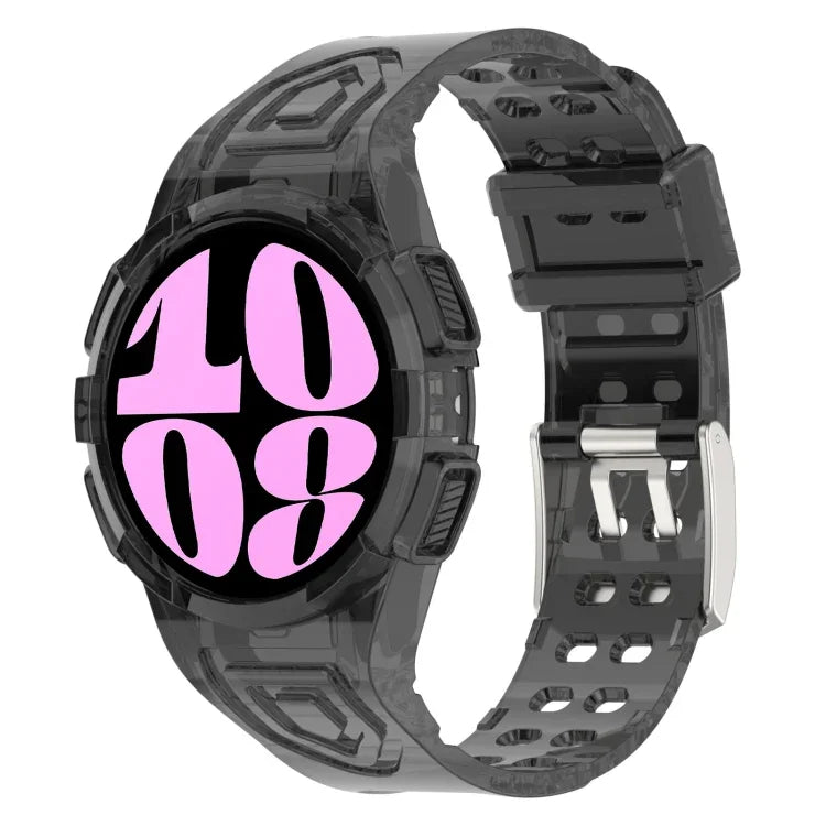 สายซิลิโคนแบบบูรณาการ TPU สำหรับ Samsung Galaxy Watch6 44mm, สำหรับ Samsung Galaxy Watch6 40mm
