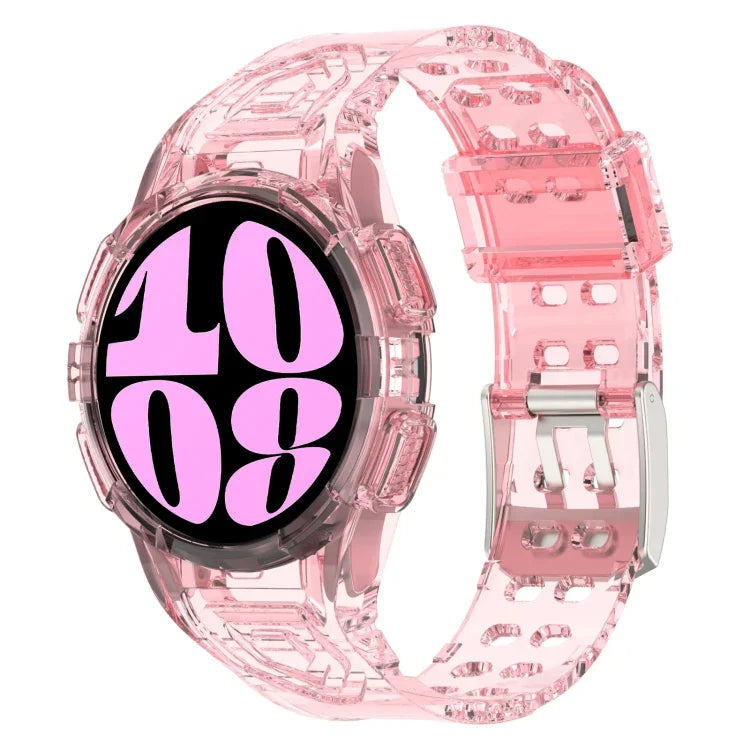 สายซิลิโคนแบบบูรณาการ TPU สำหรับ Samsung Galaxy Watch6 44mm, สำหรับ Samsung Galaxy Watch6 40mm