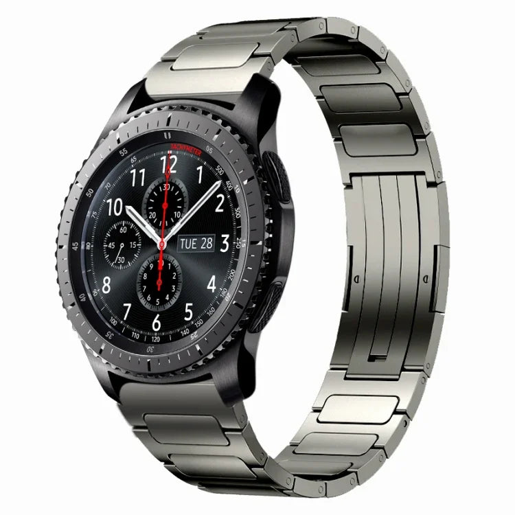 สายโลหะผสมไทเทเนียมรูปตัว I ขนาด 22 มม. สำหรับ Samsung Galaxy Watch3 45mm, สำหรับ Samsung Gear S3 Classic, สำหรับ Samsung Gear S3 Frontier