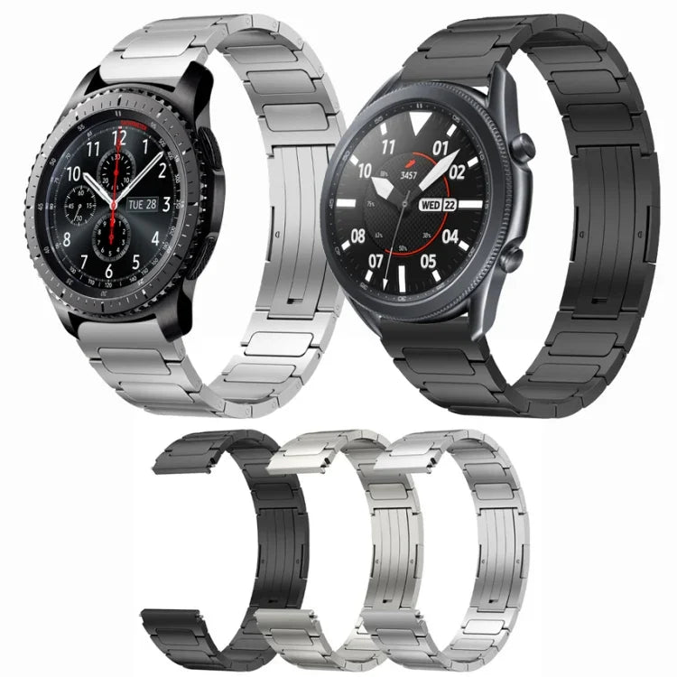 สายโลหะผสมไทเทเนียมรูปตัว I ขนาด 22 มม. สำหรับ Samsung Galaxy Watch3 45mm, สำหรับ Samsung Gear S3 Classic, สำหรับ Samsung Gear S3 Frontier