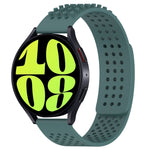 สายรัดนาฬิกาซิลิโคนรูระบายอากาศ 3D จุด ขนาด 20 มม. สำหรับ Samsung Galaxy Watch 6 Classic ขนาด 47 มม. สำหรับ Samsung Galaxy Watch 6 ขนาด 44 มม. สำหรับ Samsung Galaxy Watch 6 ขนาด 40 มม.