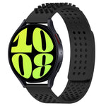สายรัดนาฬิกาซิลิโคนรูระบายอากาศ 3D จุด ขนาด 20 มม. สำหรับ Samsung Galaxy Watch 6 Classic ขนาด 47 มม. สำหรับ Samsung Galaxy Watch 6 ขนาด 44 มม. สำหรับ Samsung Galaxy Watch 6 ขนาด 40 มม.