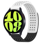 สายรัดนาฬิกาซิลิโคนรูระบายอากาศ 3D จุด ขนาด 20 มม. สำหรับ Samsung Galaxy Watch 6 Classic ขนาด 47 มม. สำหรับ Samsung Galaxy Watch 6 ขนาด 44 มม. สำหรับ Samsung Galaxy Watch 6 ขนาด 40 มม.