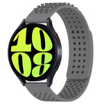 สายรัดนาฬิกาซิลิโคนรูระบายอากาศ 3D จุด ขนาด 20 มม. สำหรับ Samsung Galaxy Watch 6 Classic ขนาด 47 มม. สำหรับ Samsung Galaxy Watch 6 ขนาด 44 มม. สำหรับ Samsung Galaxy Watch 6 ขนาด 40 มม.
