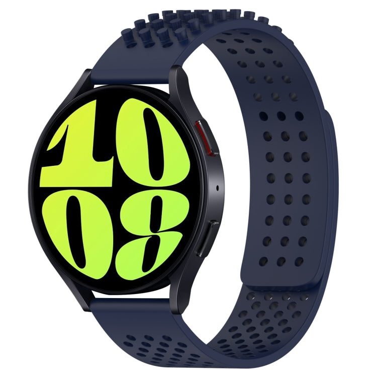 สายรัดนาฬิกาซิลิโคนรูระบายอากาศ 3D จุด ขนาด 20 มม. สำหรับ Samsung Galaxy Watch 6 Classic ขนาด 47 มม. สำหรับ Samsung Galaxy Watch 6 ขนาด 44 มม. สำหรับ Samsung Galaxy Watch 6 ขนาด 40 มม.