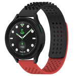 สายรัดนาฬิกาซิลิโคนรูระบายอากาศ 3D จุด ขนาด 20 มม. สำหรับ Samsung Galaxy Watch 6 Classic ขนาด 43 มม. สำหรับ Samsung Galaxy Watch 5 Pro Golf Edition สำหรับ Samsung Galaxy Watch 5 Golf Edition