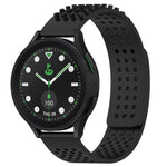 สายรัดนาฬิกาซิลิโคนรูระบายอากาศ 3D จุด ขนาด 20 มม. สำหรับ Samsung Galaxy Watch 6 Classic ขนาด 43 มม. สำหรับ Samsung Galaxy Watch 5 Pro Golf Edition สำหรับ Samsung Galaxy Watch 5 Golf Edition